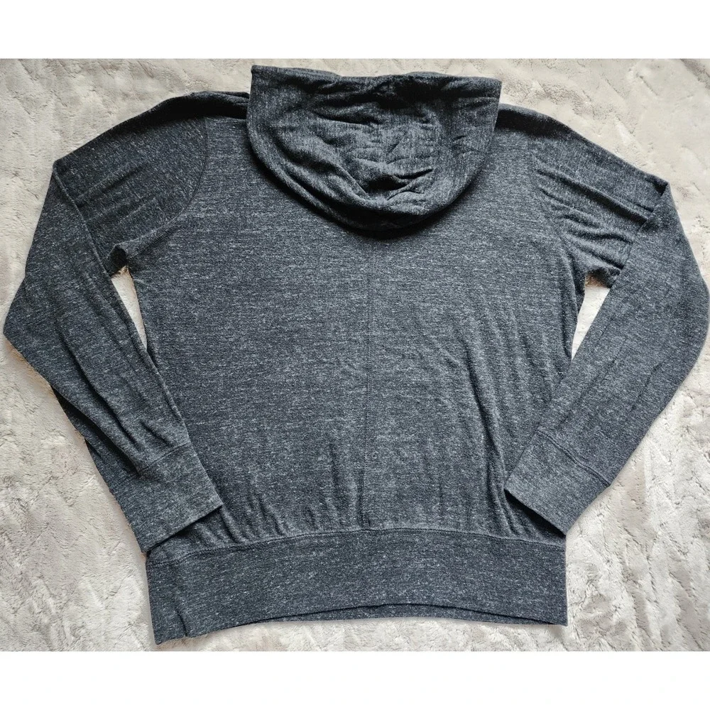 Nike Lightweight Charcoal Grey Logo Hoodie Womens XL Pullover Just Do It